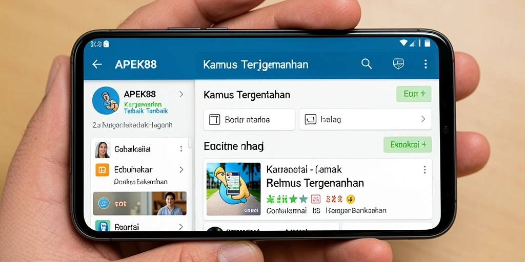Tampilan antarmuka APEK88 yang ramah pengguna dan mudah dipahami.