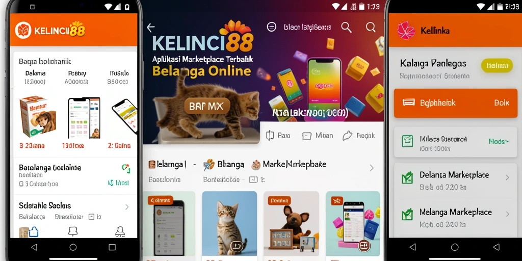 Tampilan antarmuka pengguna KELINCI88 yang menarik dan fungsional untuk belanja online.