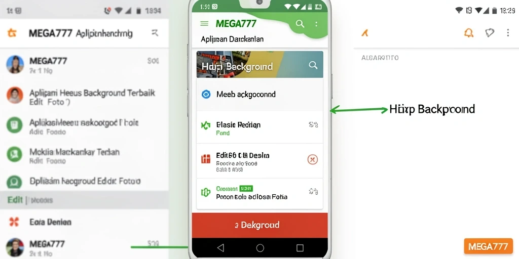 Tampilan antarmuka MEGA777 untuk menghapus background dengan mudah.