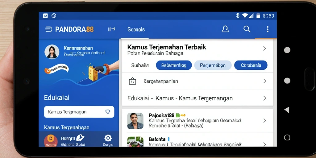 Tampilan antarmuka PANDORA88 yang sederhana dan fungsional.