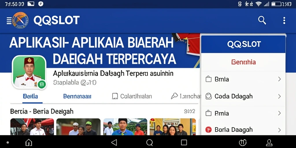 Tampilan antarmuka utama QQSLOT yang modern dan informatif.