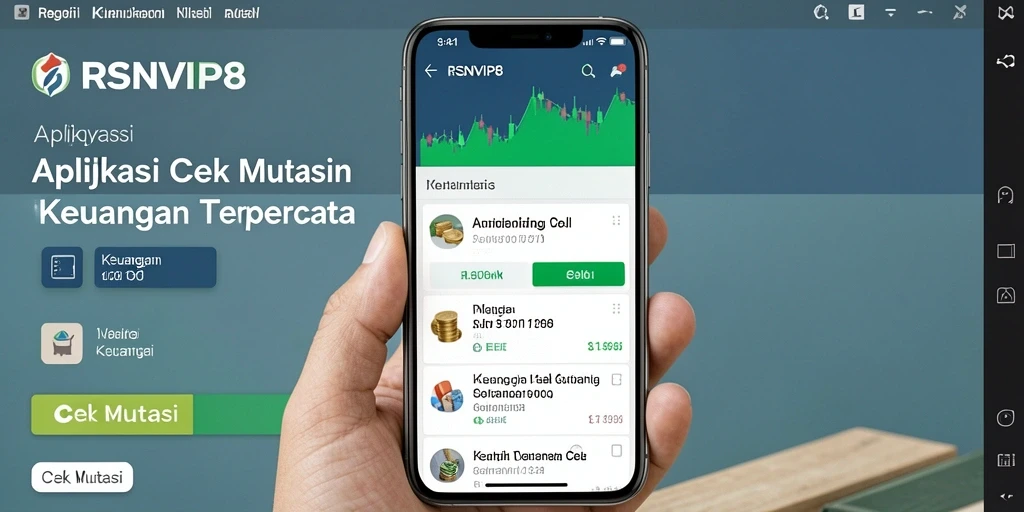 Tampilan antarmuka utama RSNVIP8 untuk Cek Mutasi keuangan.