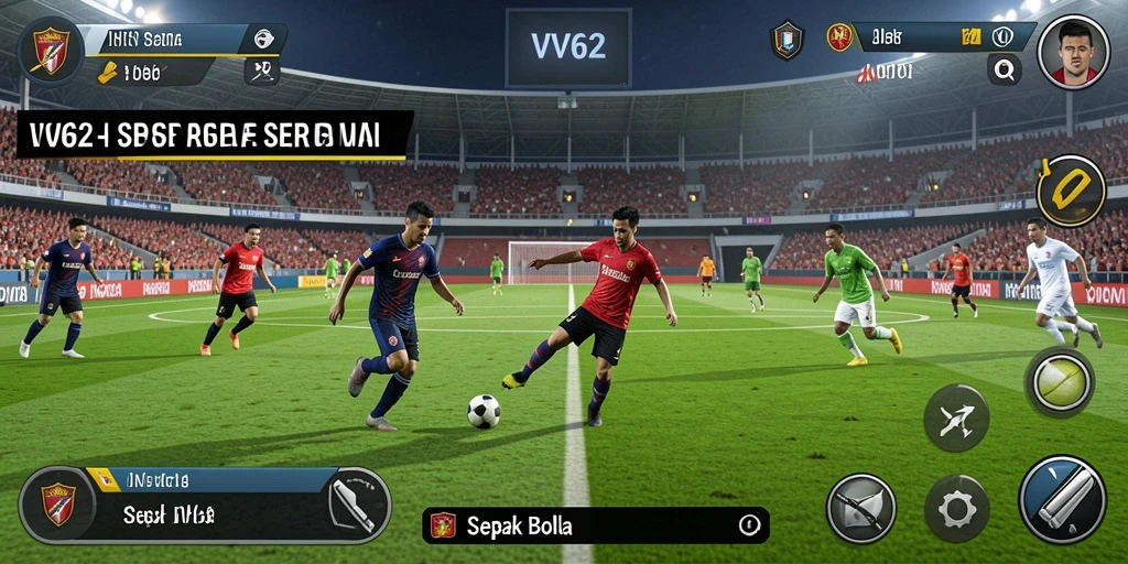 Tampilan grafik memukau dan aksi sepak bola yang dinamis.
